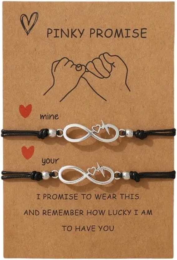 1 Pair Handmade Bracelet Adjustable Rope Bracelet Friendship Bracelets Cotton Anklets Suitable for Various Occasion