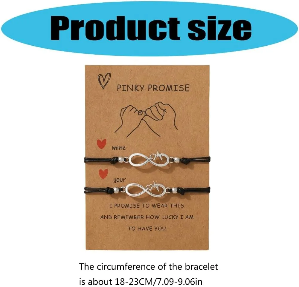 1 Pair Handmade Bracelet Adjustable Rope Bracelet Friendship Bracelets Cotton Anklets Suitable for Various Occasion
