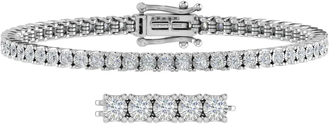 1.5 Carat Diamond Tennis Tennis Bracelet in 10K Gold (7 to 8 inch)