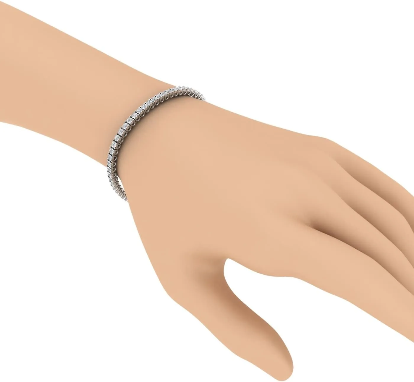 1.5 Carat Diamond Tennis Tennis Bracelet in 10K Gold (7 to 8 inch)