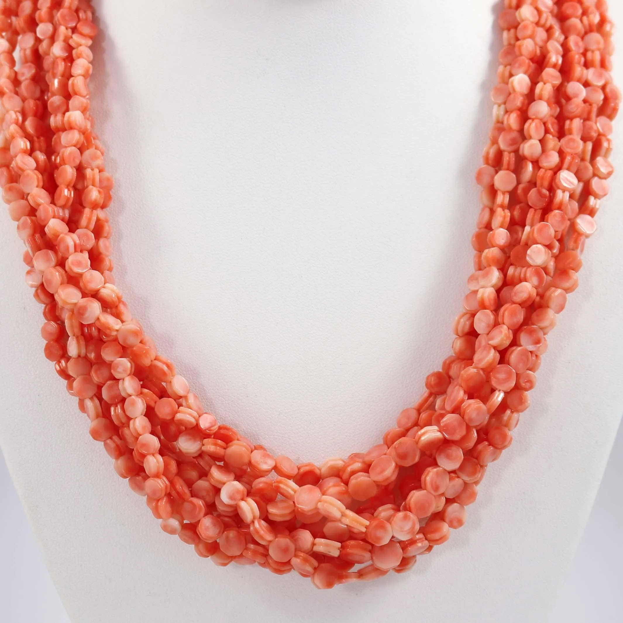 1980s Pink Coral Necklace