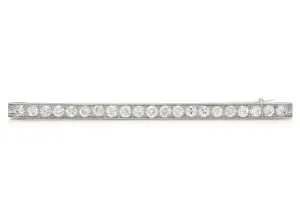 Antique Art Deco 1920s Tiffany & Co. 1.80 Carat Diamond Bar Pin