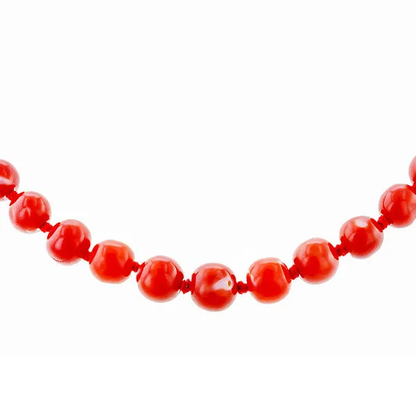 Antique Coral Bead Necklace