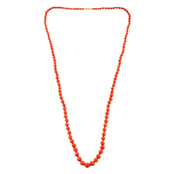 Antique Coral Bead Necklace