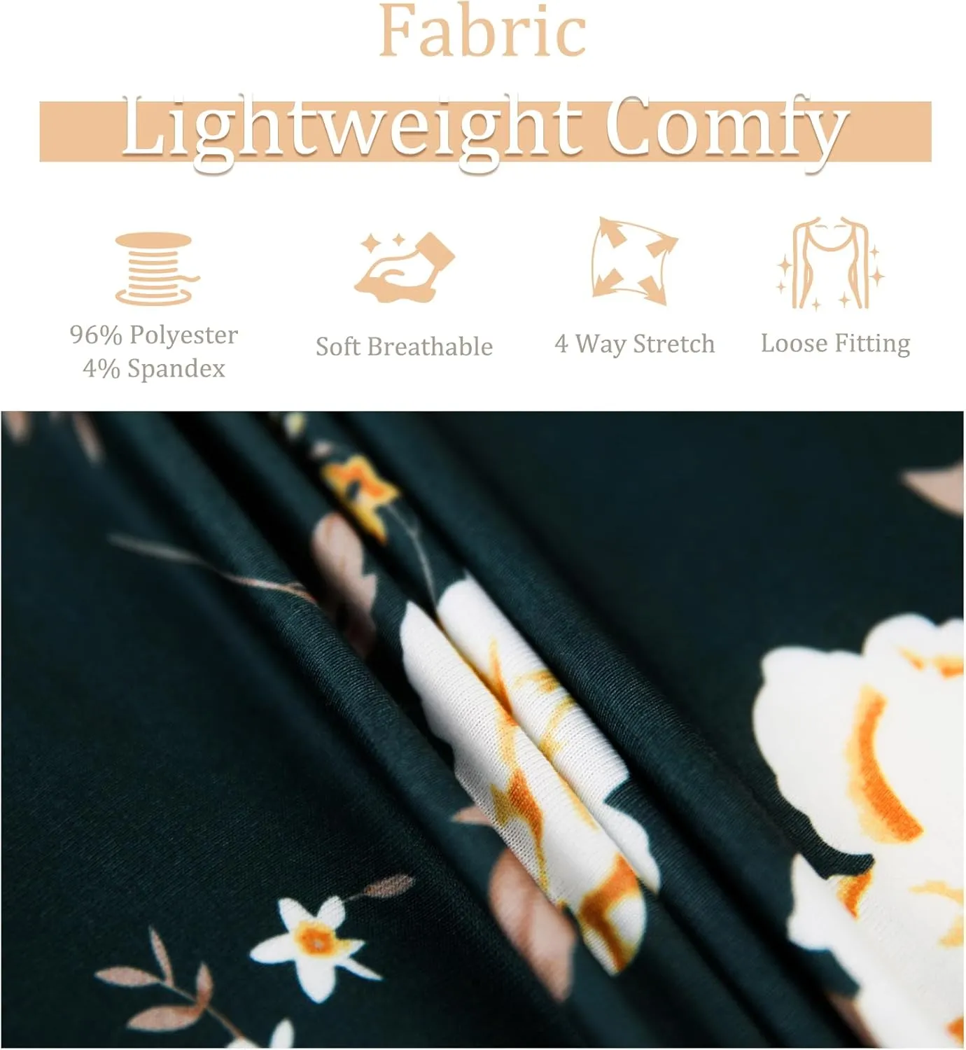 ANYFITTING Tank Top with Built in Bras Women Padded Flowy Loose Camisole Shirt Square Neck Sewn in Medium Support Wide Strap