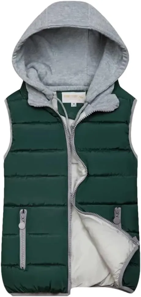 Autumn And Winter Korean Style Slim Down Waistcoat Women's Hooded Sleeveless Padded Jackets Ladies Cotton Vest