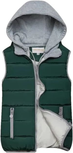 Autumn And Winter Korean Style Slim Down Waistcoat Women's Hooded Sleeveless Padded Jackets Ladies Cotton Vest