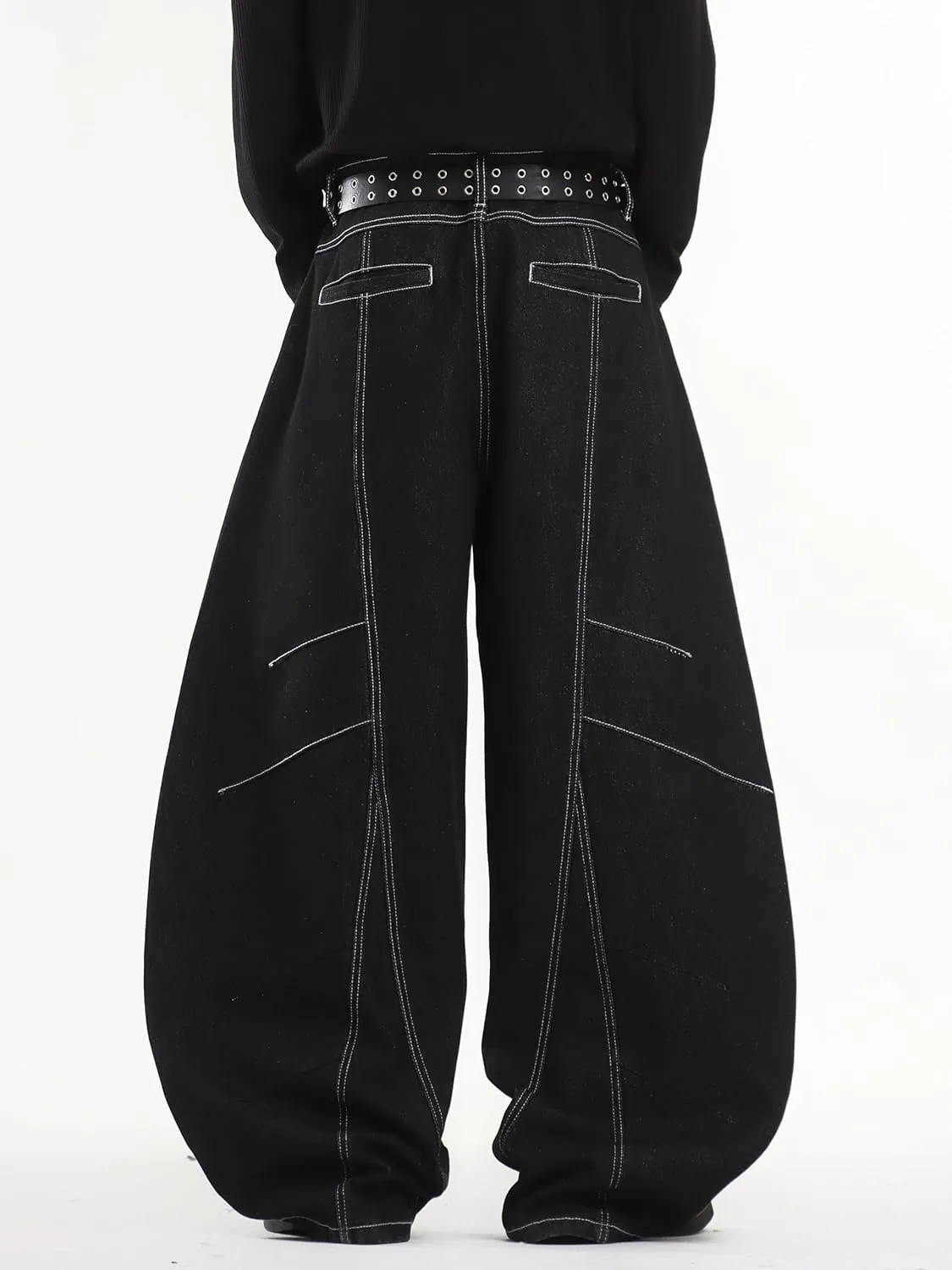 Baggy Barrel Jeans for Woman Men Wide Leg Loose Fit Jeans Y2K Hip Hop Streetwear Denim Pants