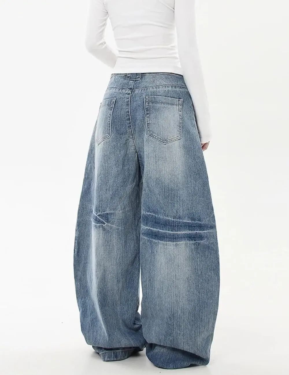Barrel Baggy Jeans for Women Men Wide Leg Low Rise Jeans Loose Oversized Boyfriend Pants Aesthetic Clothes