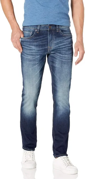 Buffalo David Bitton Men's Slim Ash Jeans, Light Medium Indigo, 28x30