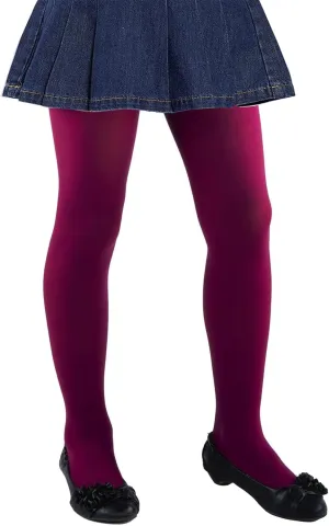 CHUNG Girls Footed Tights Light Weight Stretchy 60D Multi Candy Color Stage Play Costumes 2-12Y