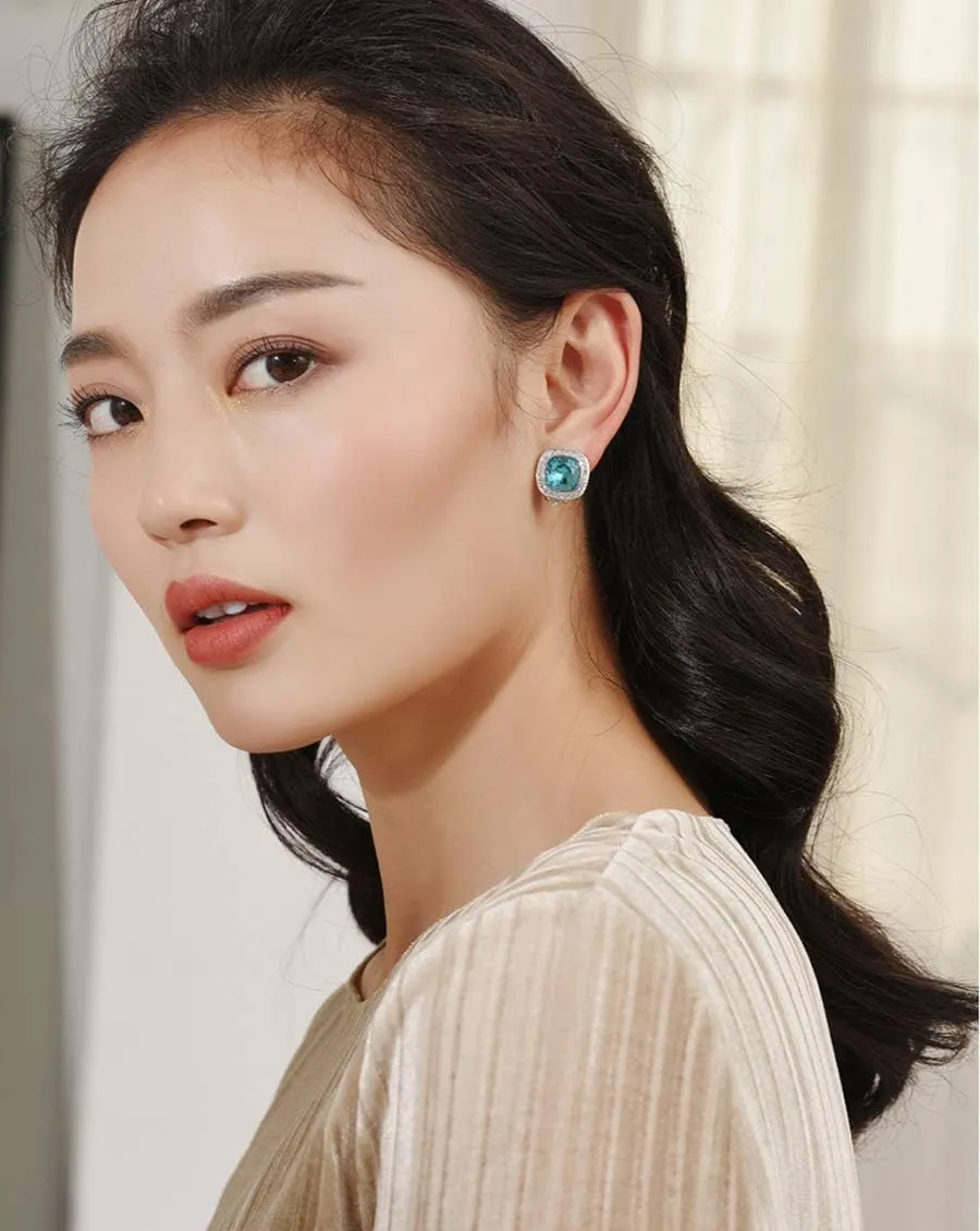 Clip on Earrings Women, 14K Gold Hoop Clip-On Earrings for Women, Hypoallergenic Non Pierced Croissant Earrings