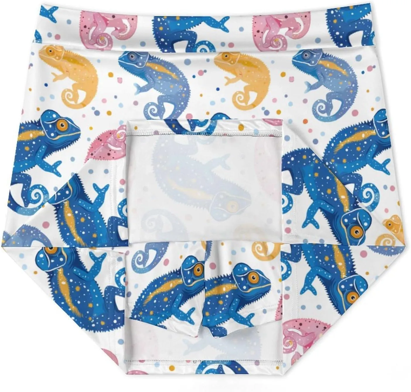 Colorful Illustration Flamingos Pattern Women's Athletic Skirts Light Proof A-line Trouser Skirt with Shorts Pockets