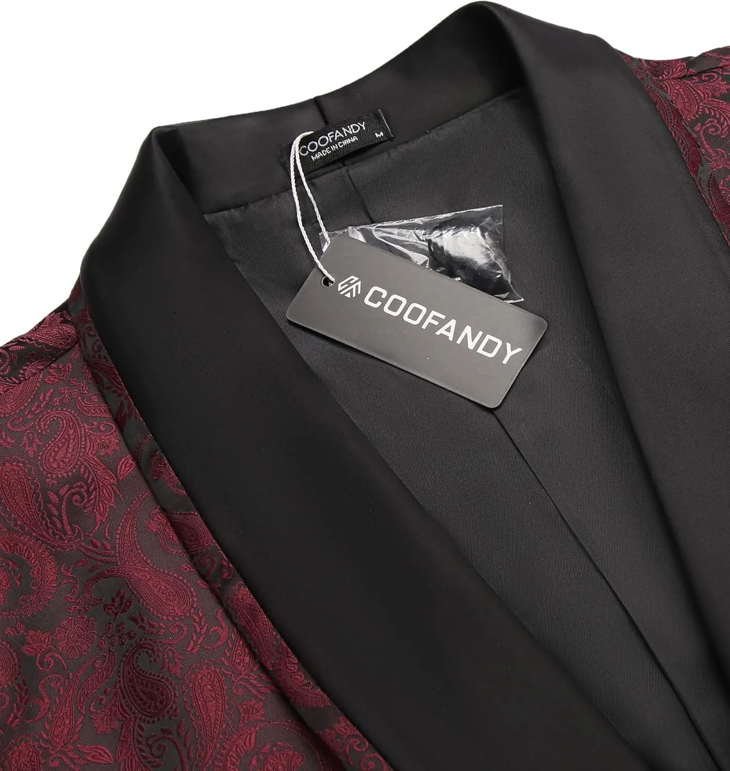 COOFANDY Men's Floral Tuxedo Suit Jacket Slim Fit Dinner Jacket Party Prom Wedding Blazer Jackets