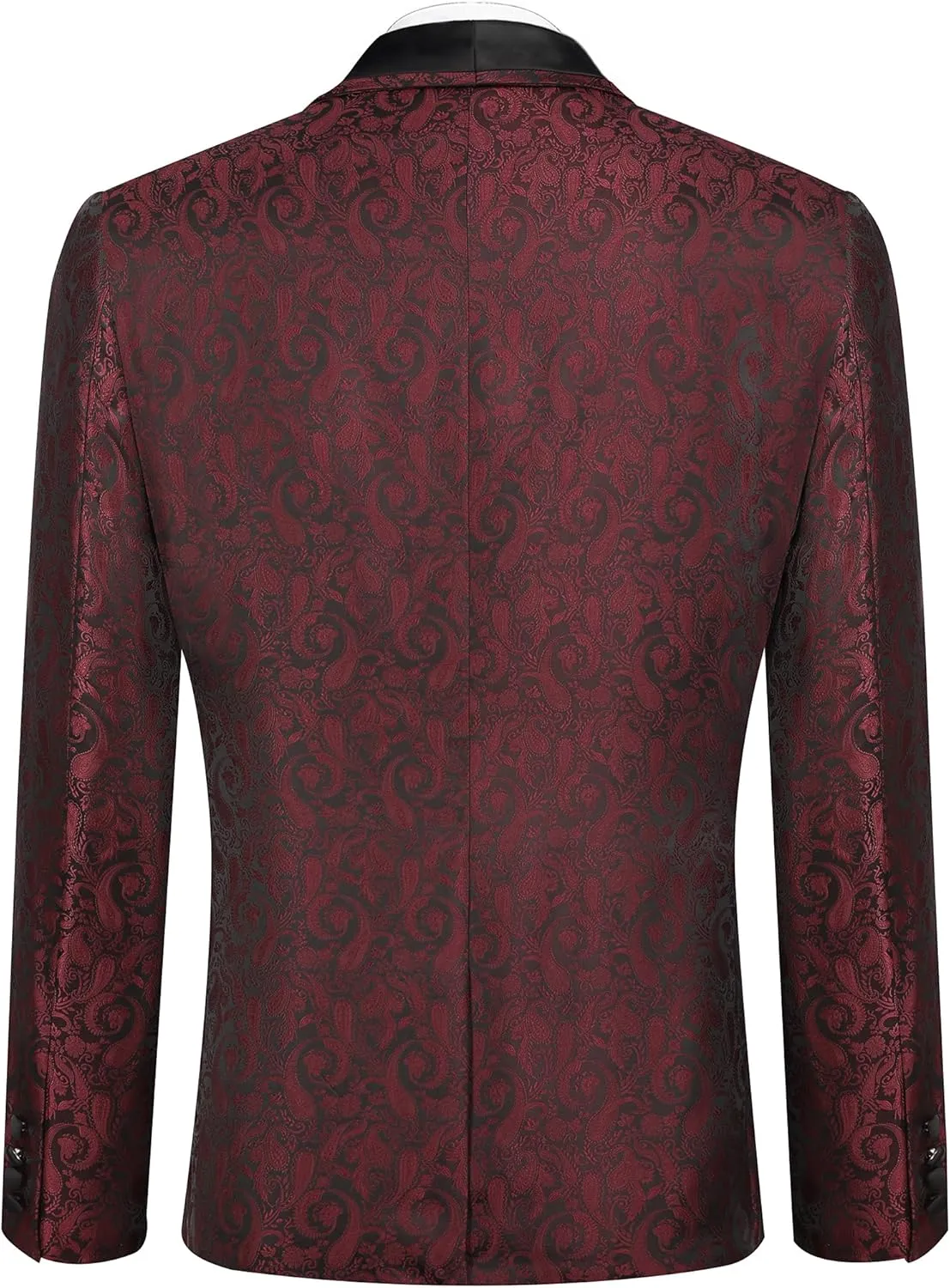 COOFANDY Men's Floral Tuxedo Suit Jacket Slim Fit Dinner Jacket Party Prom Wedding Blazer Jackets