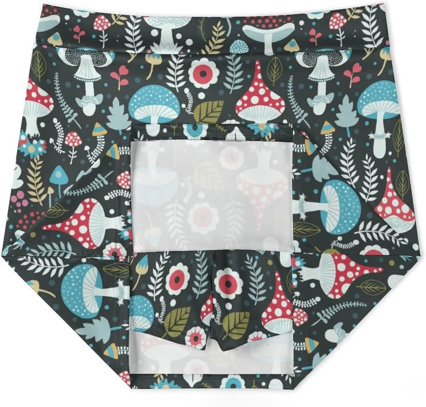 Cute White Polar Bear Women's Athletic Skirts Light Proof A-line Trouser Skirt with Shorts Pockets