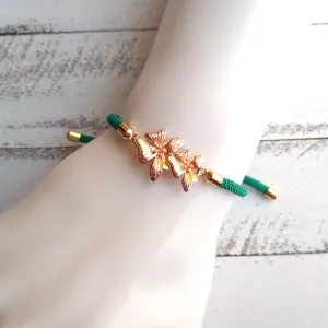 Dani Orchid Corded Slider Bracelet