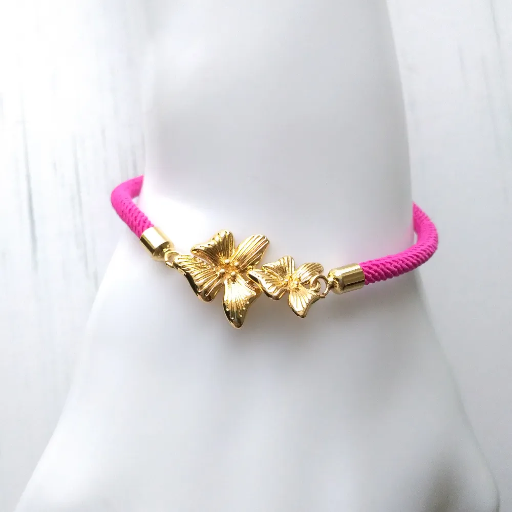 Dani Orchid Corded Slider Bracelet