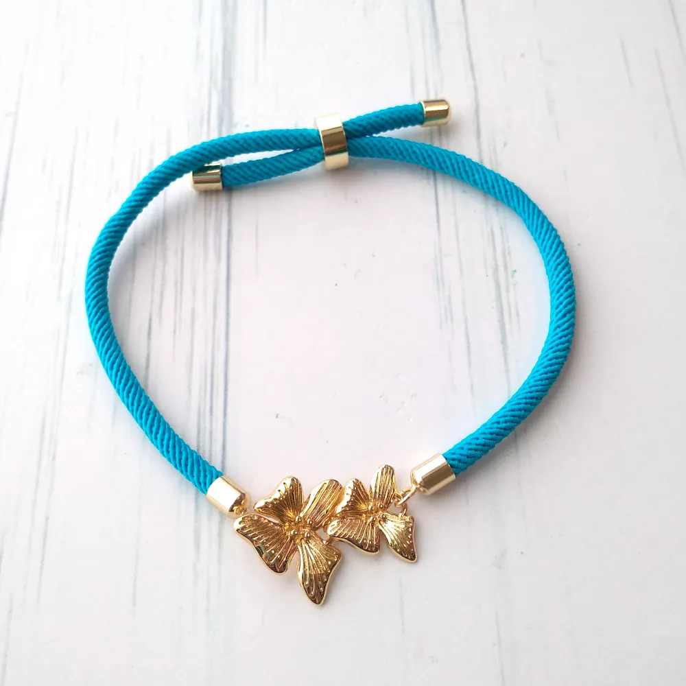 Dani Orchid Corded Slider Bracelet