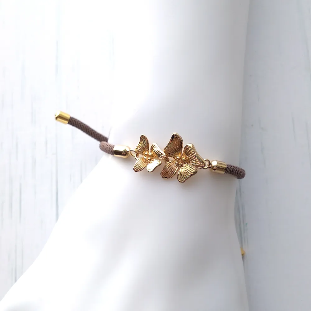 Dani Orchid Corded Slider Bracelet