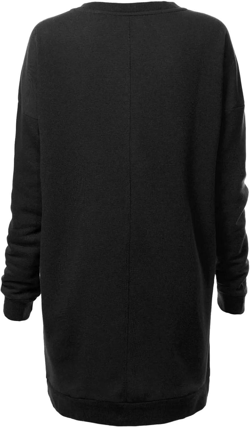 Design by Olivia Women's Casual Oversized Loose Fit Crewneck Long Sleeve Fleece Pullover Sweatshirts Tunic S~3X