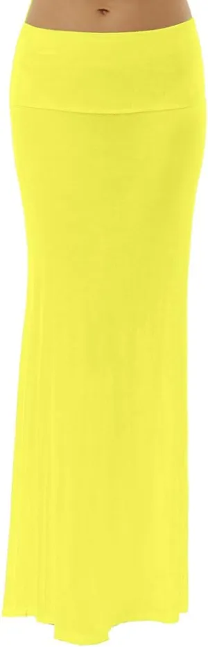 Dinamit Jeans Women's Rayon Spandex Maxi Skirt