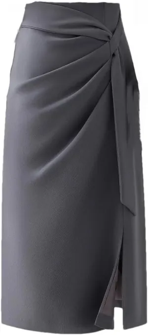 Dvbfufv Women Summer Fashion High Waist Solid Skirts Female Office Midi Skirts Ladies Formal Work Pencil Skirts
