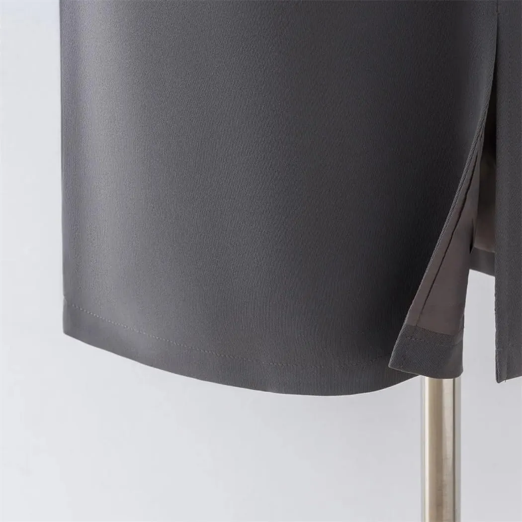 Dvbfufv Women Summer Fashion High Waist Solid Skirts Female Office Midi Skirts Ladies Formal Work Pencil Skirts