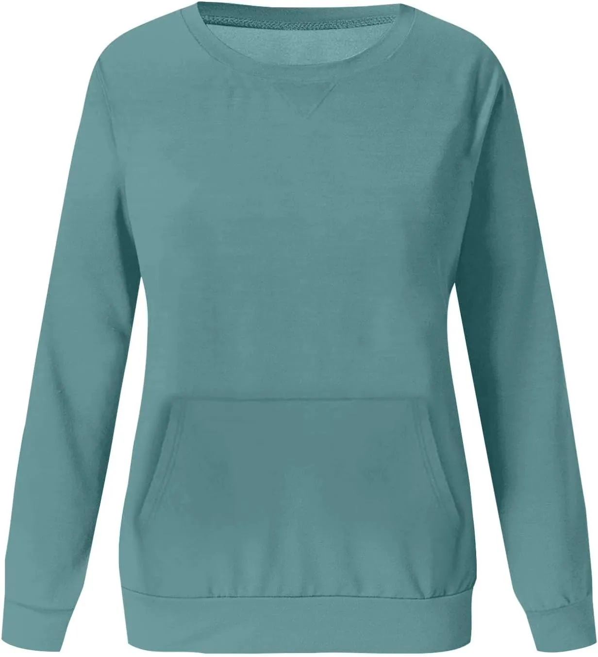 Gumipy Oversized Sweatshirt for Women Trendy Long Sleeve Crewneck Sweatshirts Sweater Casual Fleece Tunic Sweatshirts No Hood