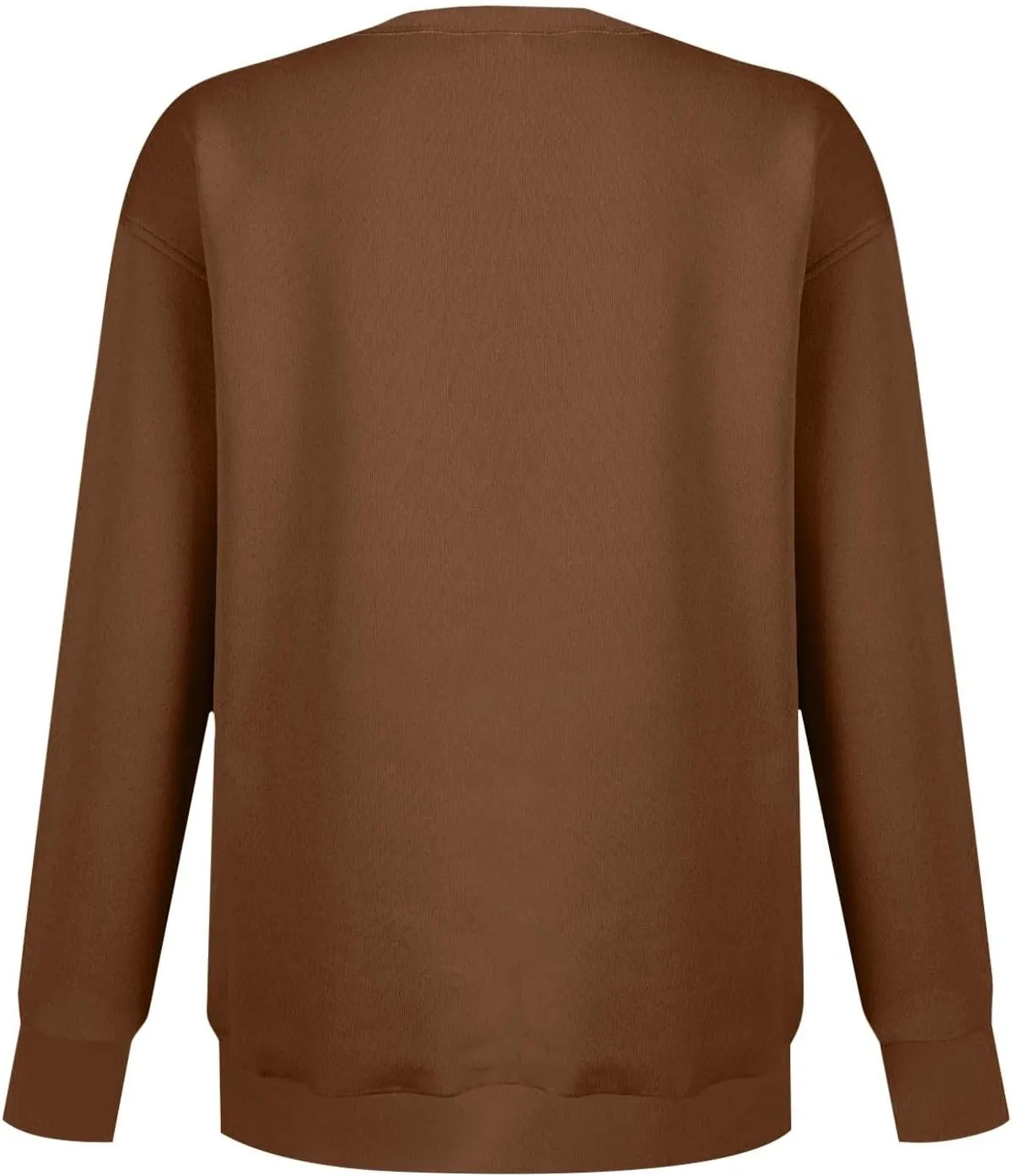 Gumipy Oversized Sweatshirt for Women Trendy Long Sleeve Crewneck Sweatshirts Sweater Casual Fleece Tunic Sweatshirts No Hood