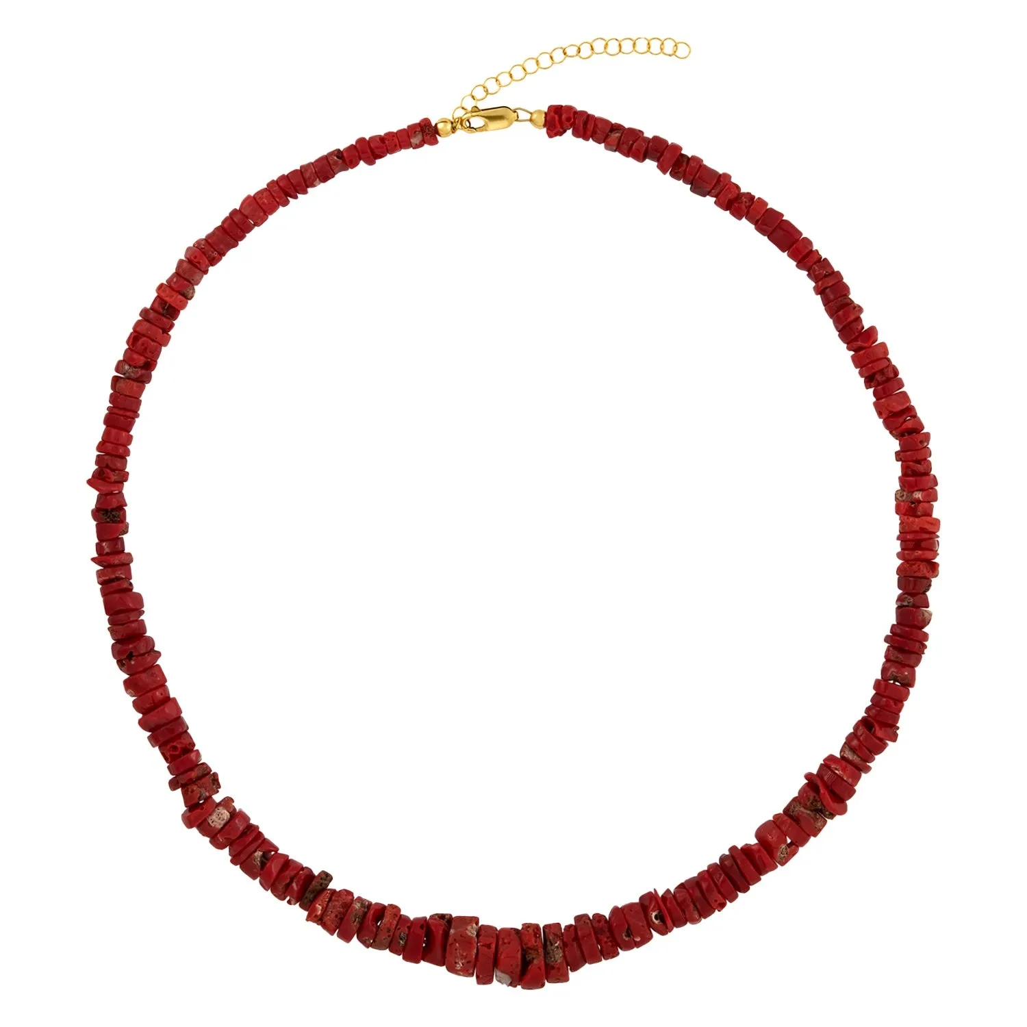 Heishi Coral Necklace