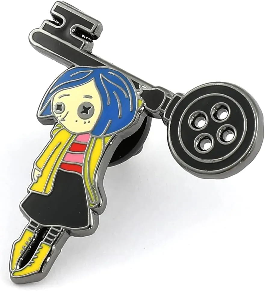 Horror Movie Coral-ine The SecretDoor Enamel Pin Metal Brooch Badges Jewelry Accessories Gifts for Fans