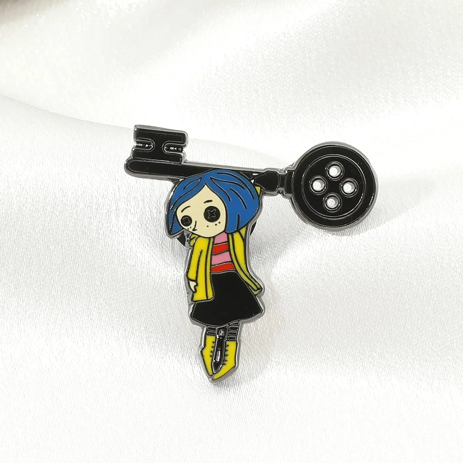 Horror Movie Coral-ine The SecretDoor Enamel Pin Metal Brooch Badges Jewelry Accessories Gifts for Fans