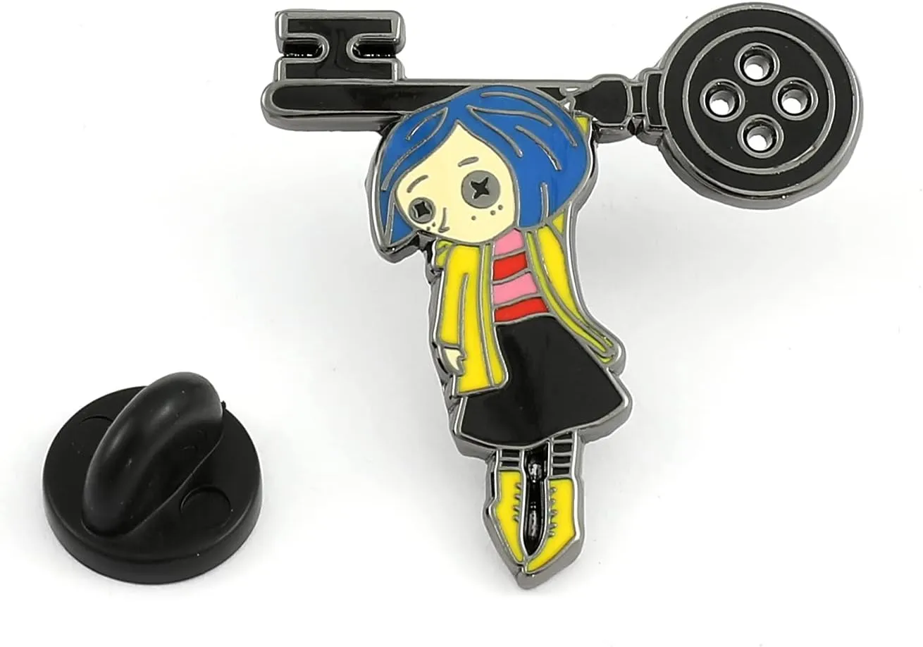 Horror Movie Coral-ine The SecretDoor Enamel Pin Metal Brooch Badges Jewelry Accessories Gifts for Fans