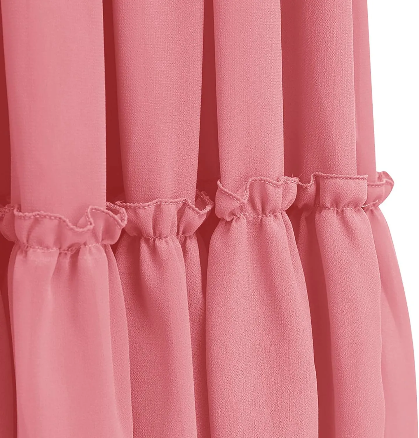 IWEMEK Chiffon Flower Girl Dresses Flutter Sleeves Long Dress Wedding Pageant Bridesmaid Ball Gown A Line Floor Length Dress