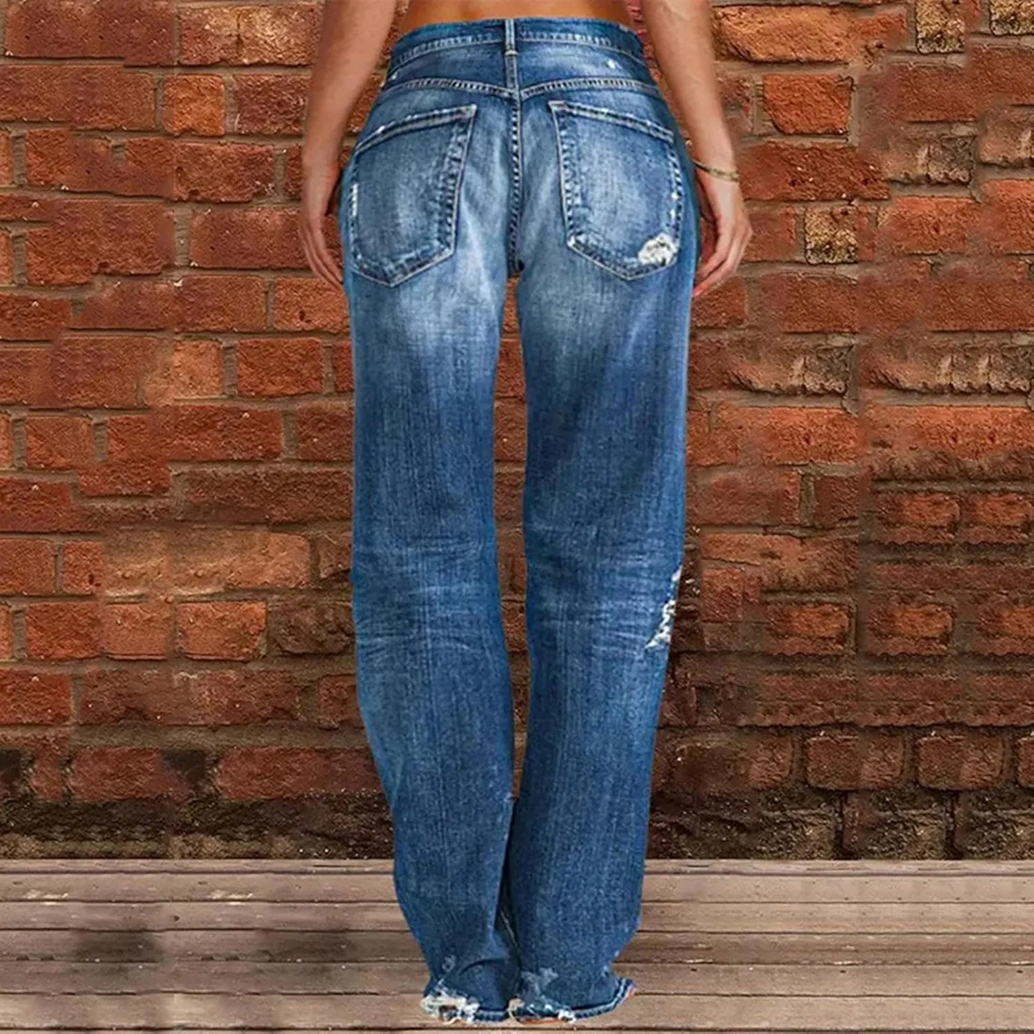 Jeans for Women 2024 Pants Waisted Trousers Jeans Lace Poket Denim Women's Jeans Black Jeans Womens Black Pants for