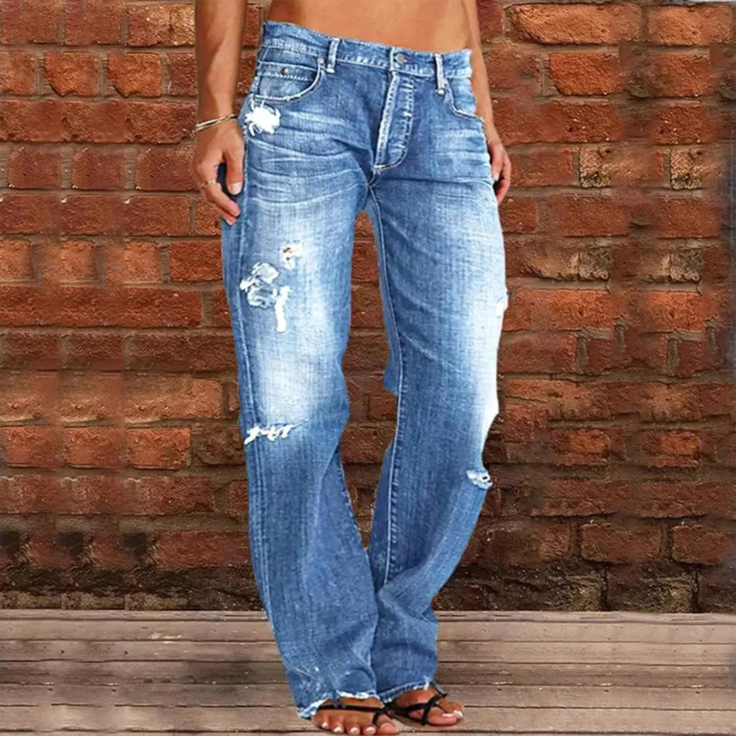 Jeans for Women 2024 Pants Waisted Trousers Jeans Lace Poket Denim Women's Jeans Black Jeans Womens Black Pants for