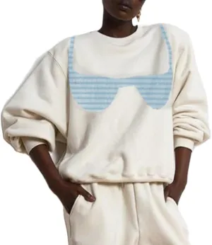 Juakoso Womens Oversized Crewneck Sweatshirt Y2k Long Sleeve Casual Pullovers Retro Aesthetic Shirts Streetwear
