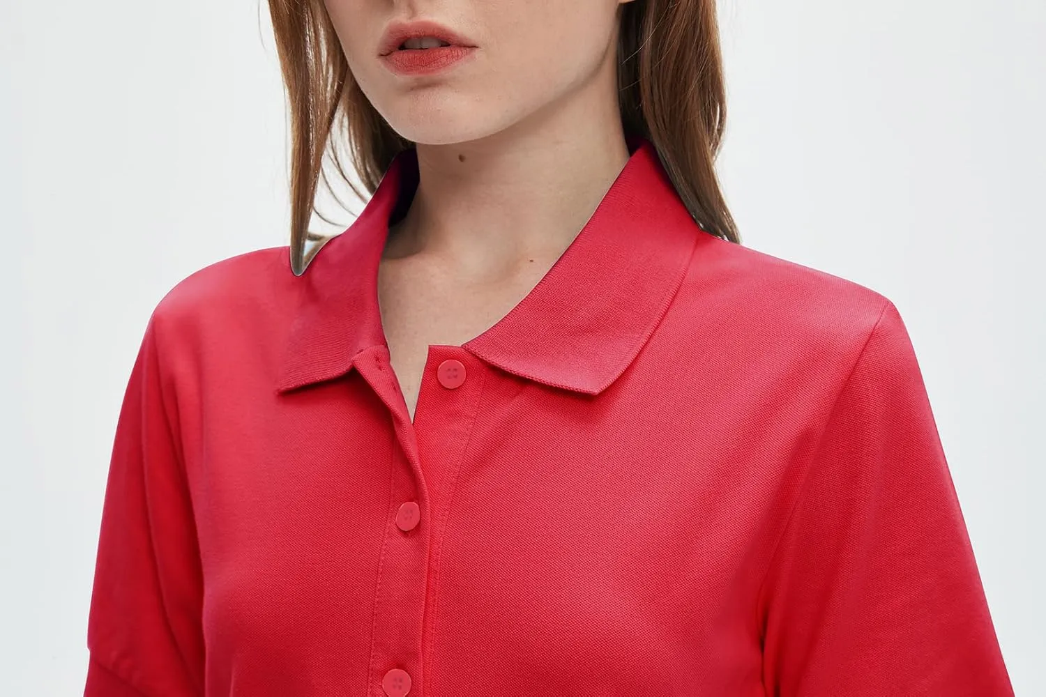 Ladyful Women's Polo Dress Short Sleeve Ruffle Hem Flowy Summer Golf Tennis Athletic Mini Dress