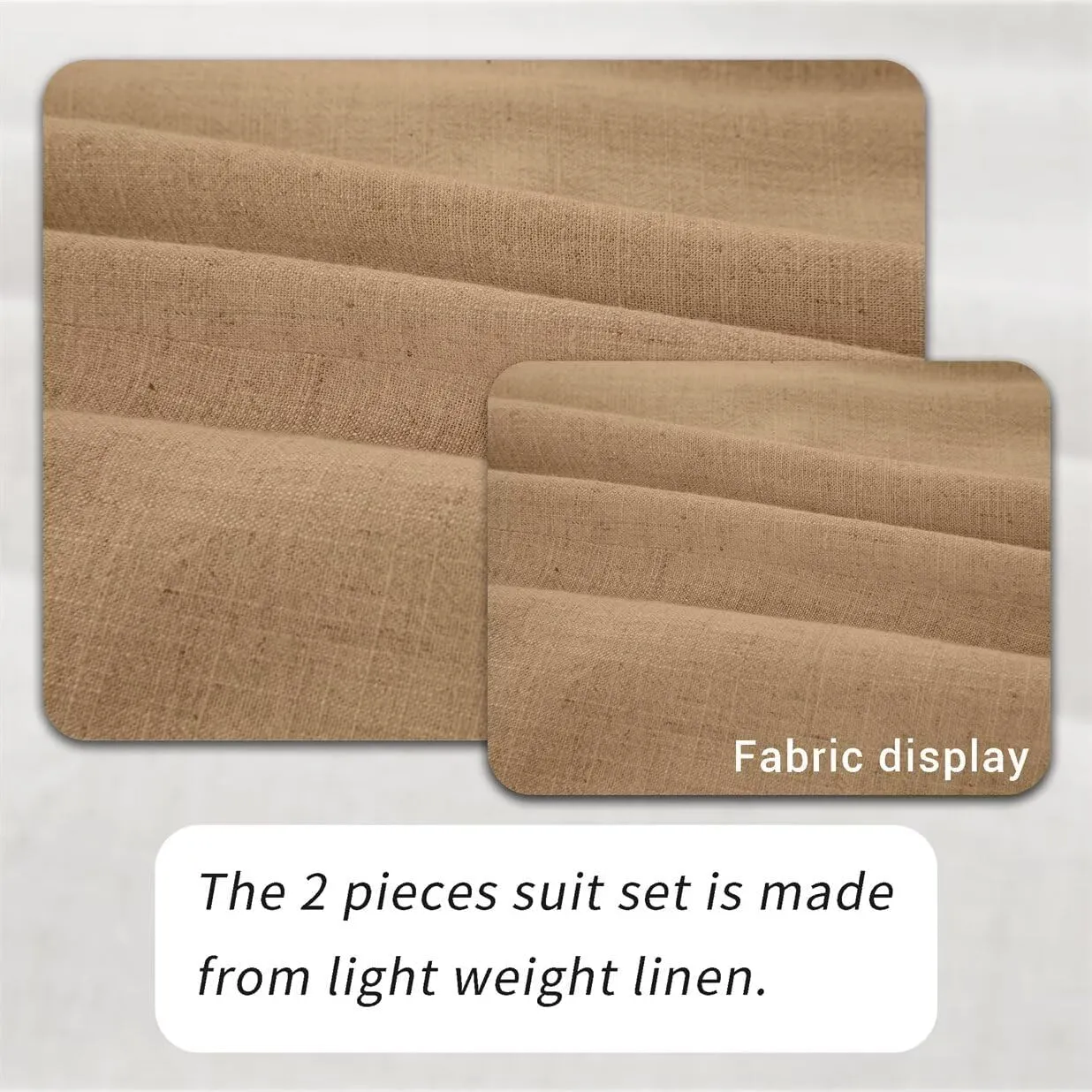 Linen Retro Mens Suit 2 Pieces Slim Fit Light Weight Linen Suit Linen Summer Suits Tuxedo Jacket Blazer Pant for Men