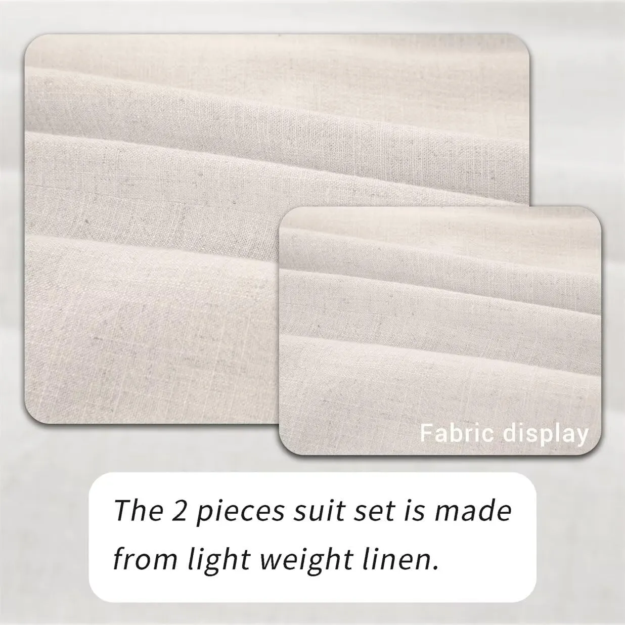 Linen Retro Mens Suit 2 Pieces Slim Fit Light Weight Linen Suit Linen Summer Suits Tuxedo Jacket Blazer Pant for Men
