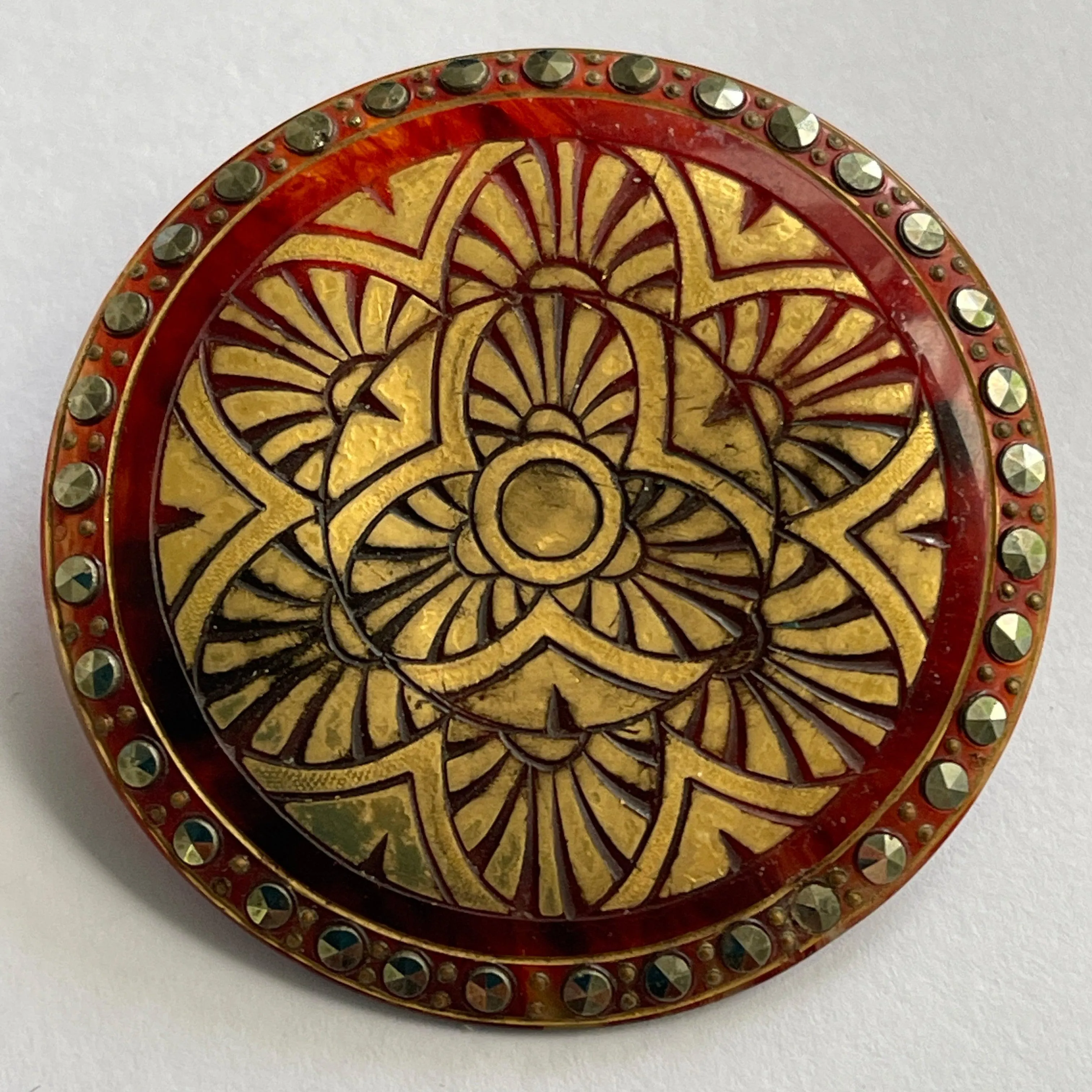 Lucite Vintage 1920's French Brooch