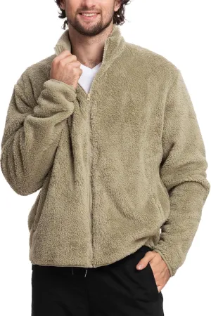 Mad Dog Men's Sherpa Jacket Ultimate Fuzzy Sweater for Men, Fleece Winter Coats, Mens Cold Weather Jackets