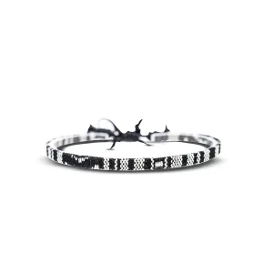 Made by Nami Surfer Anklet for Men and Women Waterproof and Adjustable Surfer Ankle Bracelet String Ankle Bracelet Beach Accessory for Ethnic Hippie Style (Black)