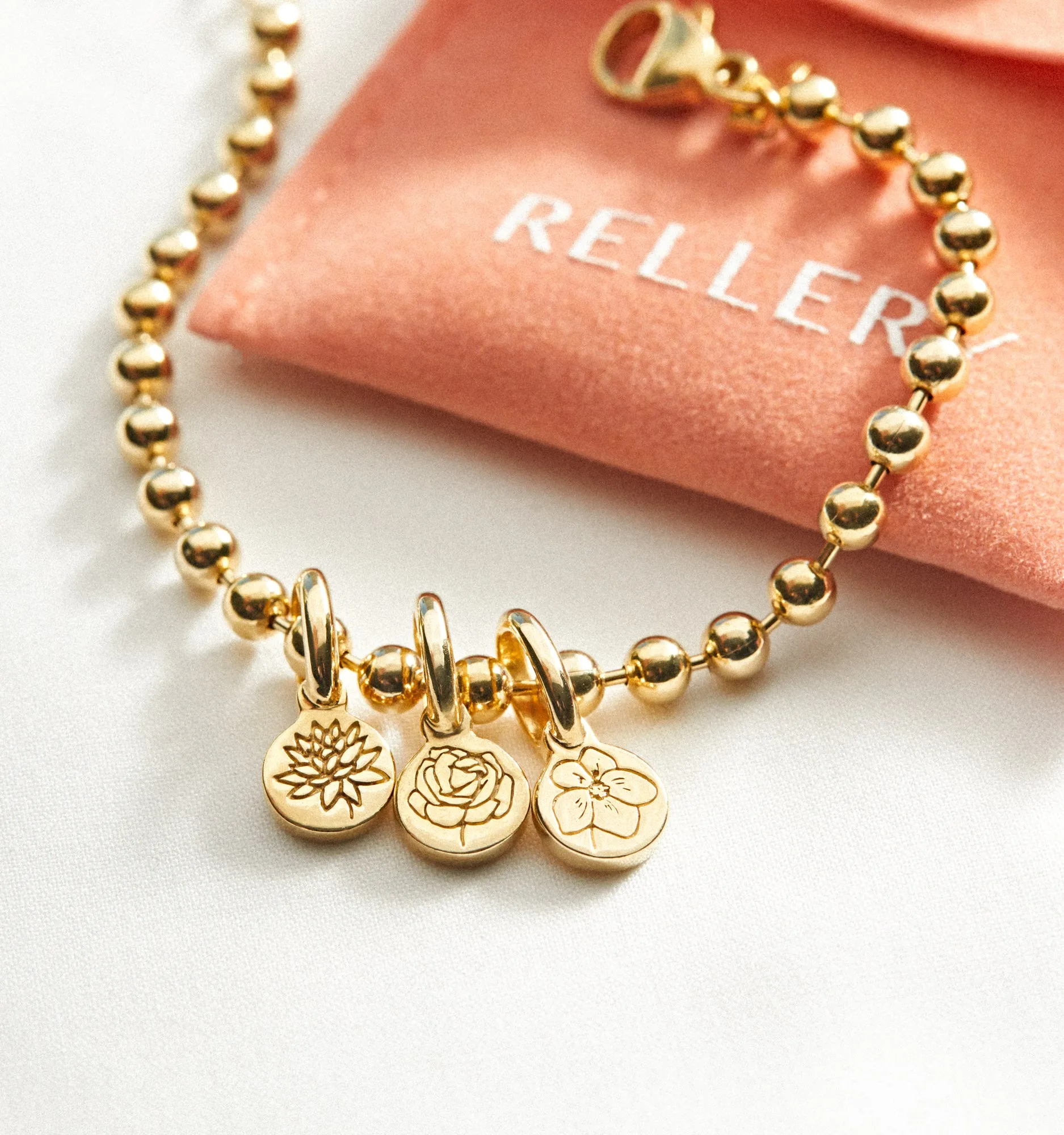 Marigold Flower Bracelet - October