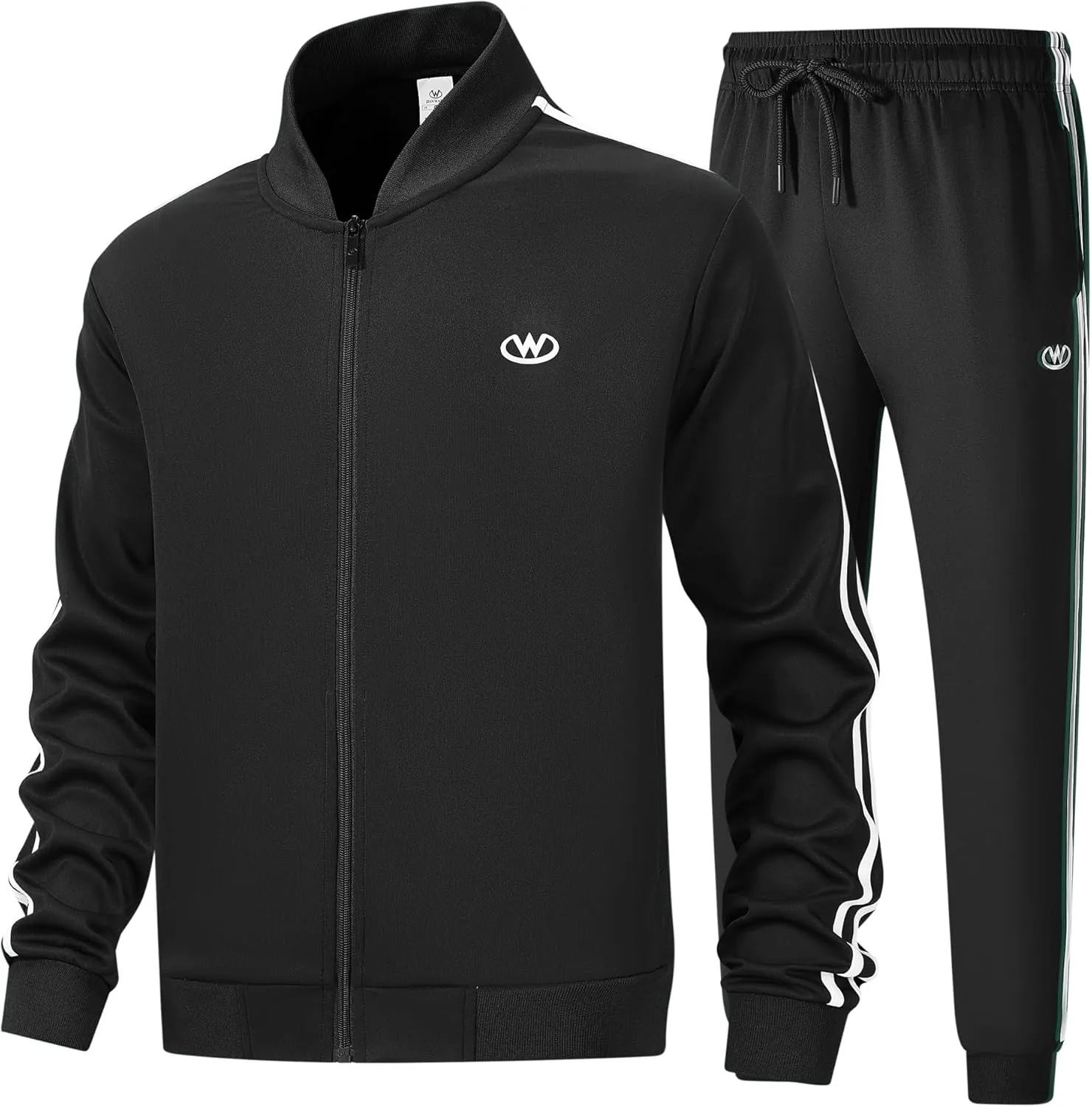 Men's Casual Tracksuits Long Sleeve Jogging Suits Sweatsuit Sets Track Jackets and Pants 2 Piece Outfit