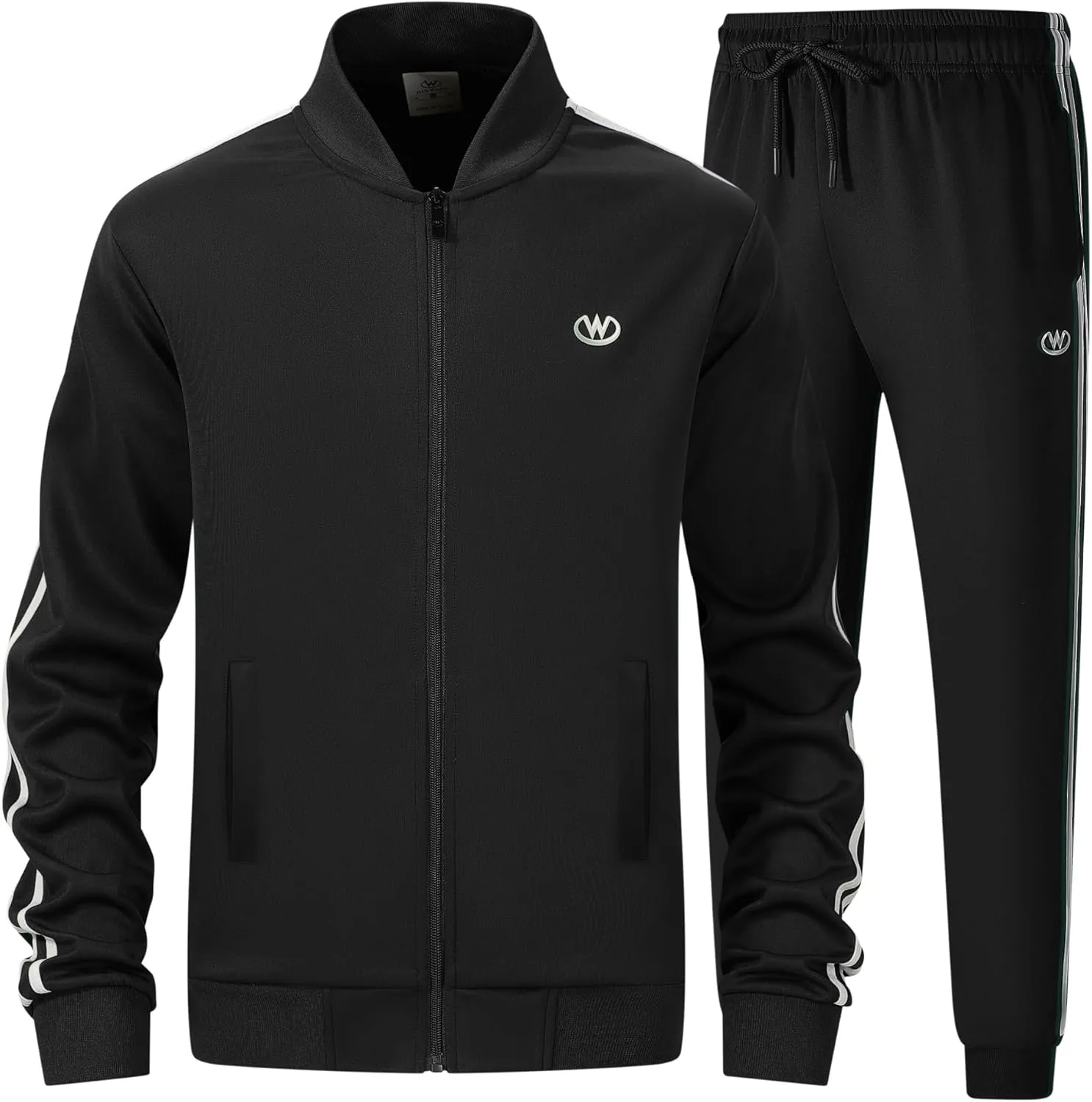 Men's Casual Tracksuits Long Sleeve Jogging Suits Sweatsuit Sets Track Jackets and Pants 2 Piece Outfit