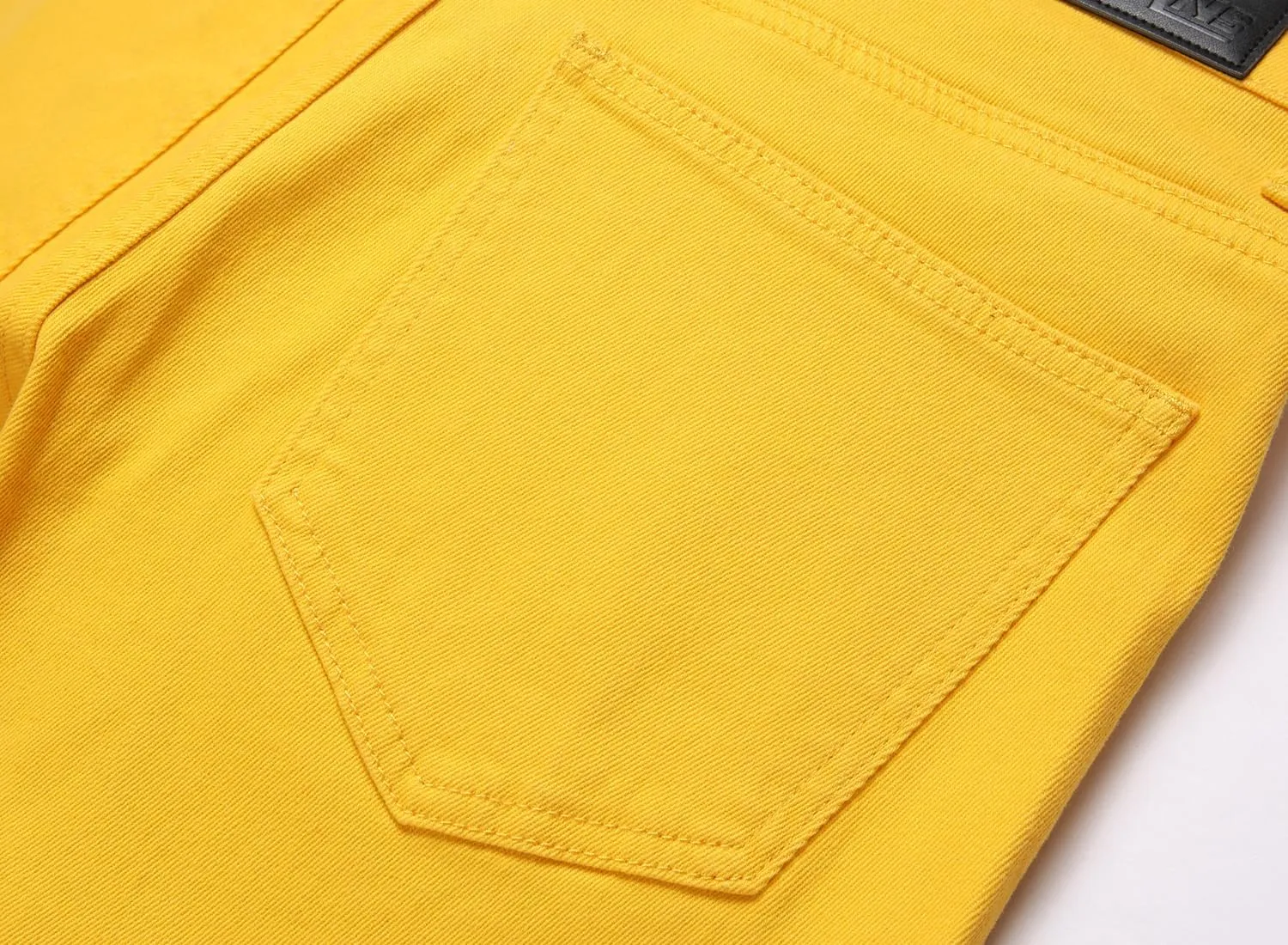 Men's Fashion Washed Straight Fit Slim Jeans