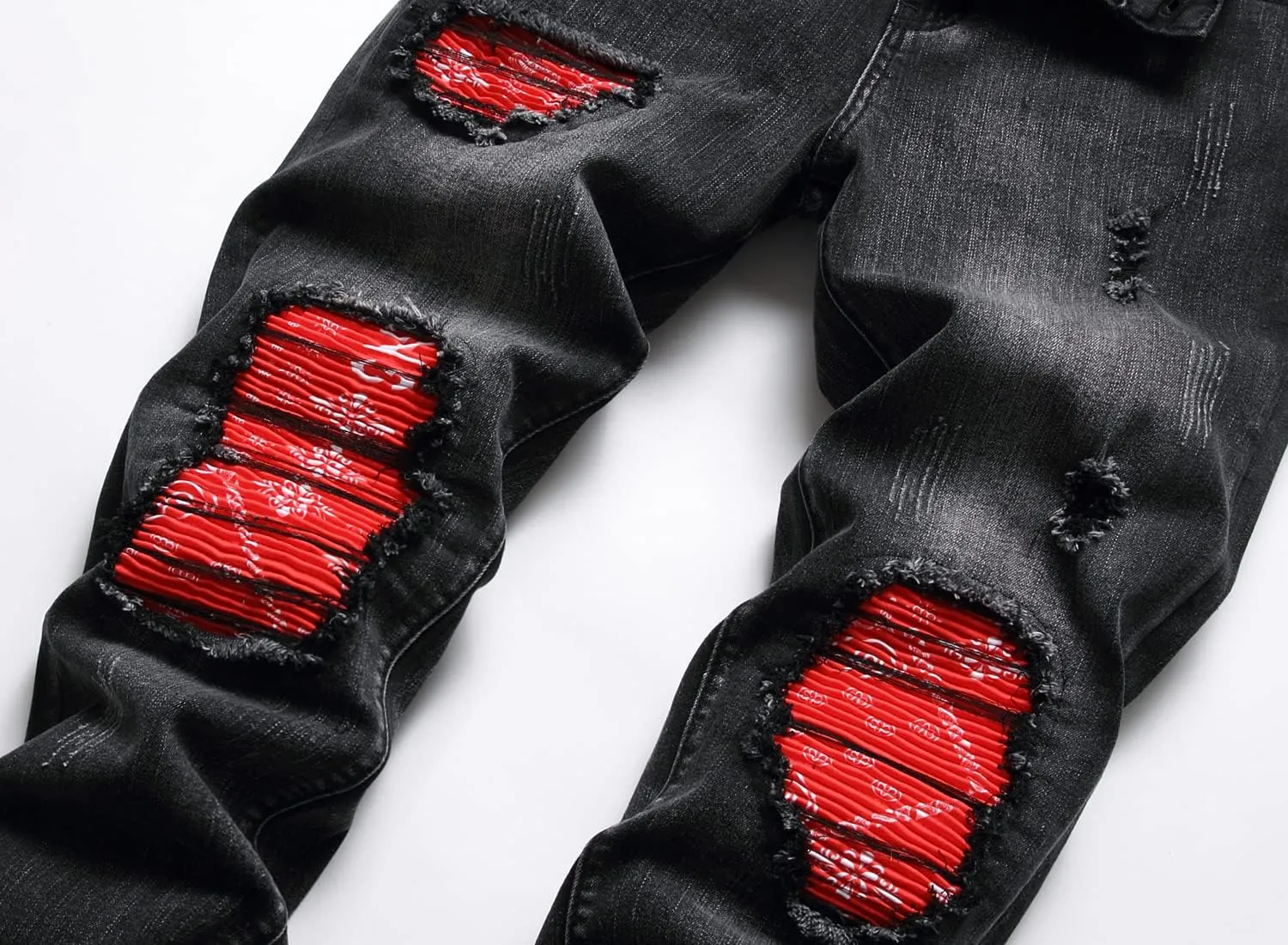 Men's Fashion Washed Straight Fit Slim Jeans