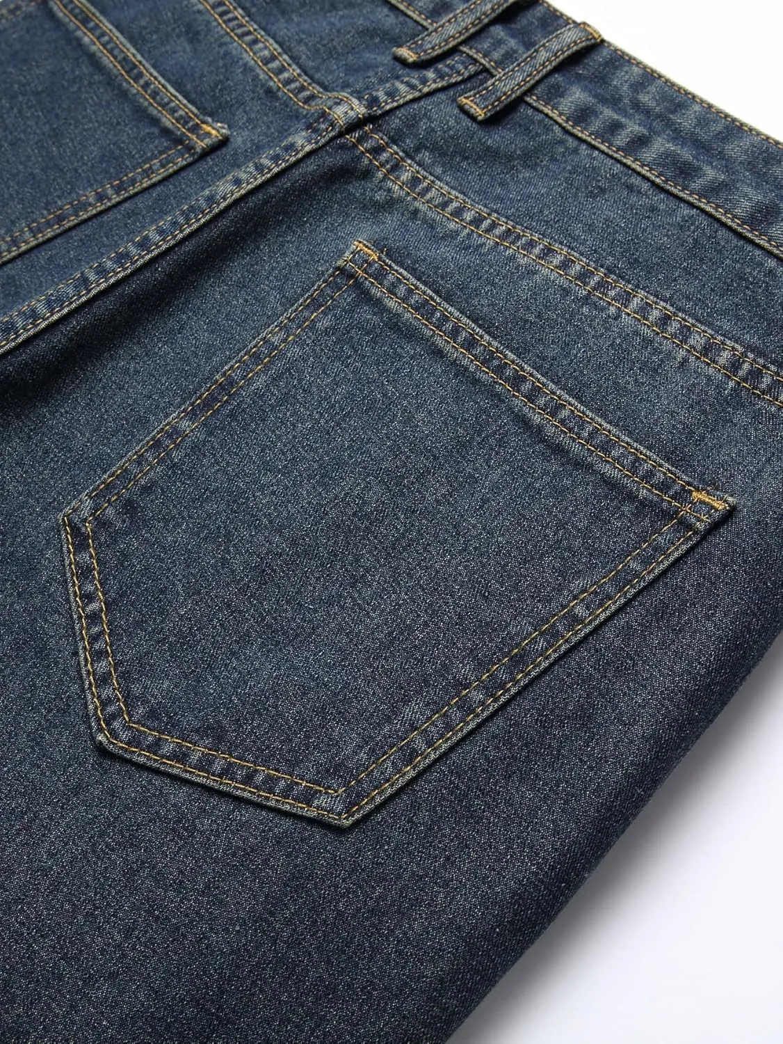 Men's Jeans Slim Fit Ripped Straight Leg Distressed Fashion Denim Pants